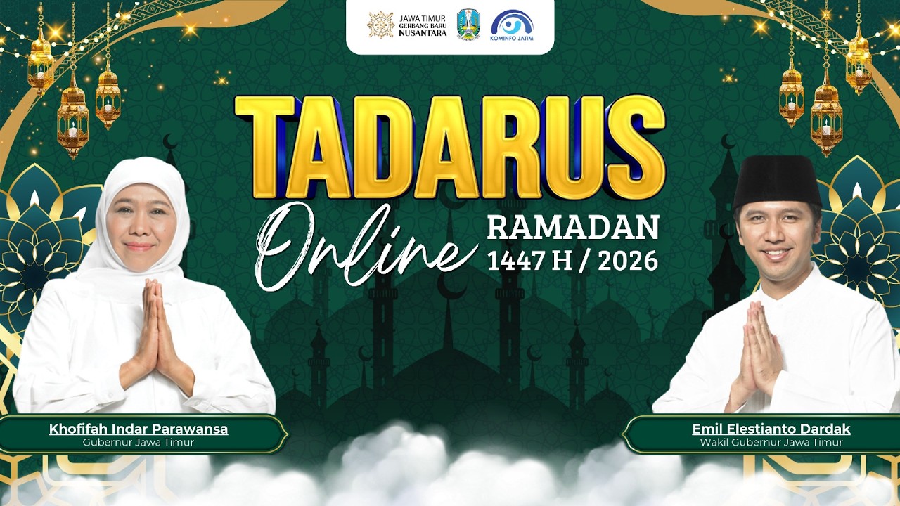 🔴 LIVE TADARUS ONLINE RAMADAN 1447 H PEMPROV. JATIM HARI KE - 5 TANGGAL 23 FEBRUARI 2026