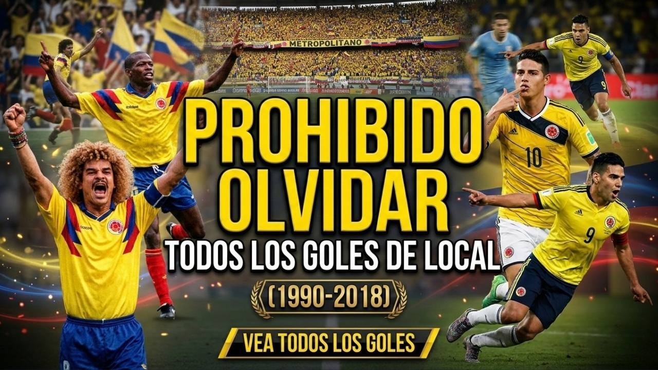 Goles que nos hicieron Mundiales 🏆 | Todos los goles de Colombia como local (1990 - 2018)