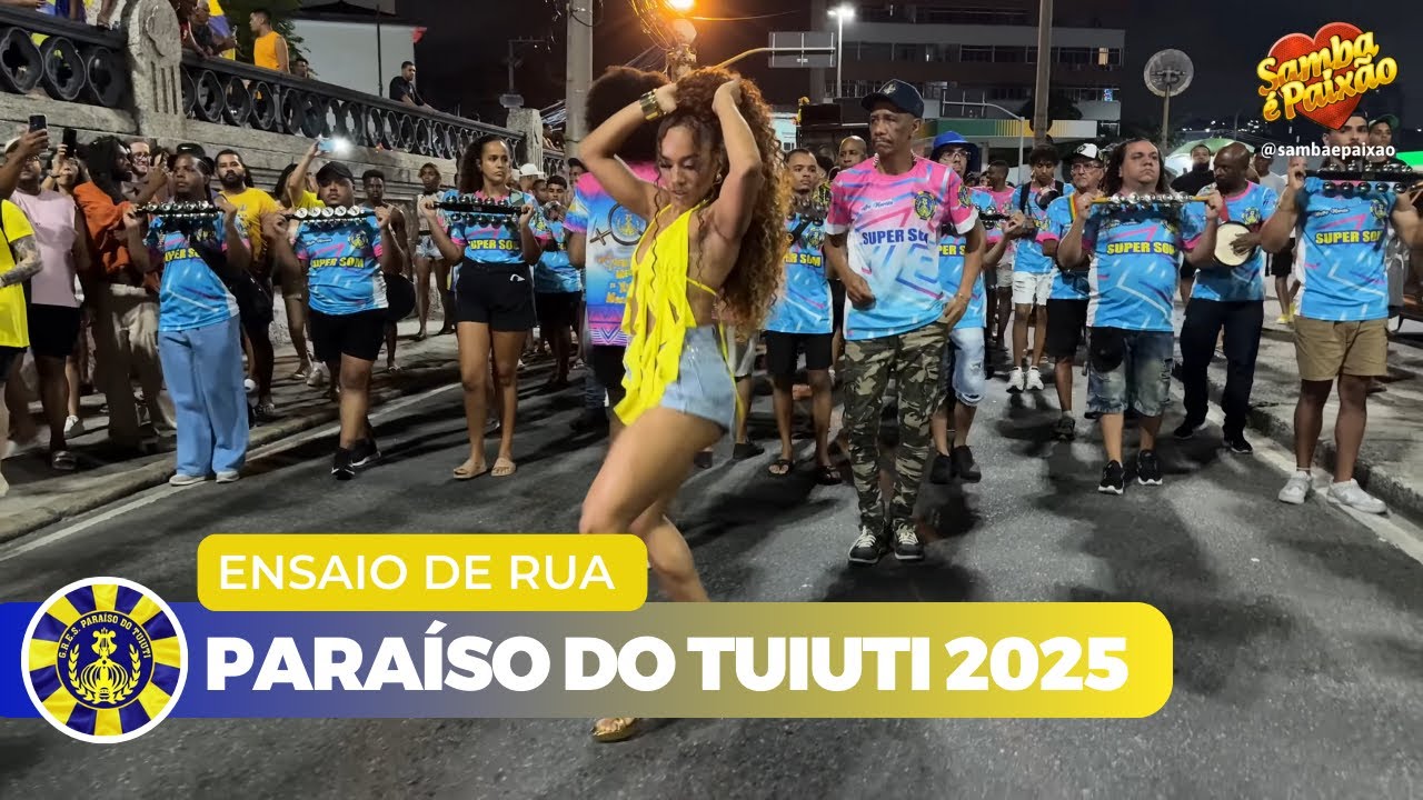 Paraíso do Tuiuti 2025 Ao Vivo | Ensaio de Rua (4K) Completo