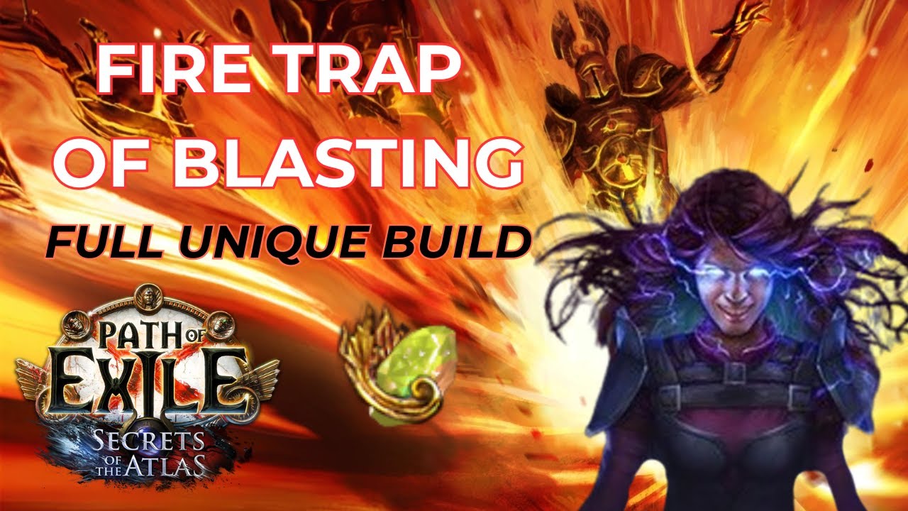 [PoE 3.26] Уникальная Огненная Ловушка / Fire trap of blasting full unique #pathofexile