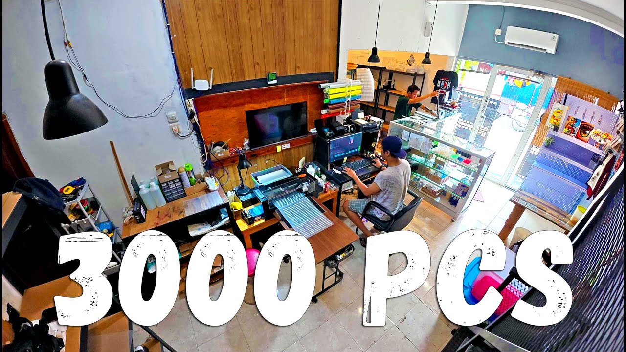 Produksi Masal 3000 Pcs Menggunakan Printer DTF Rumahan