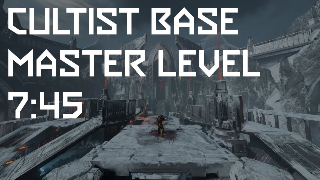 [WR] Doom Eternal: Cultist Base Master Level Speedrun - 7:45