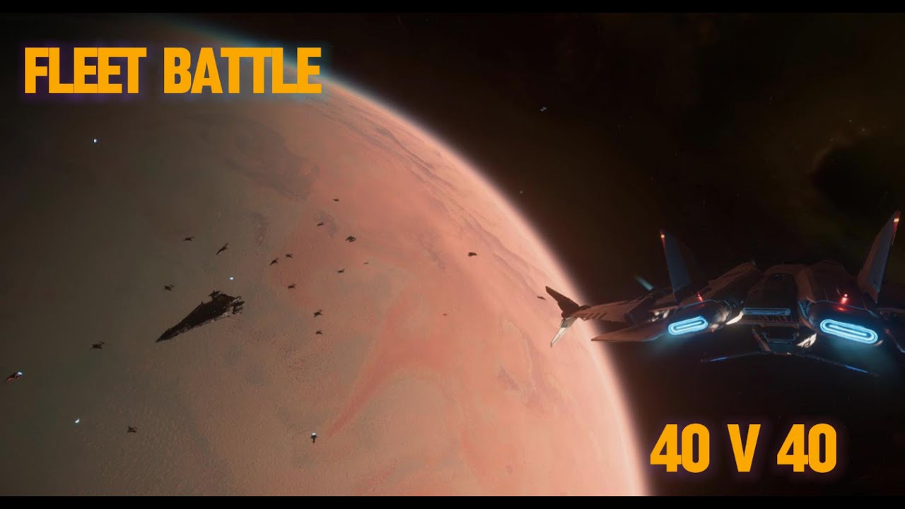I was invited to a 40v40 fleet battle in Pyro- Star Citizen 4.01 LIVE