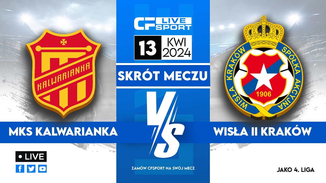 Skrót: Kalwarianka Kalwaria Zebrzydowska - Wisła II Kraków 13.04.2024