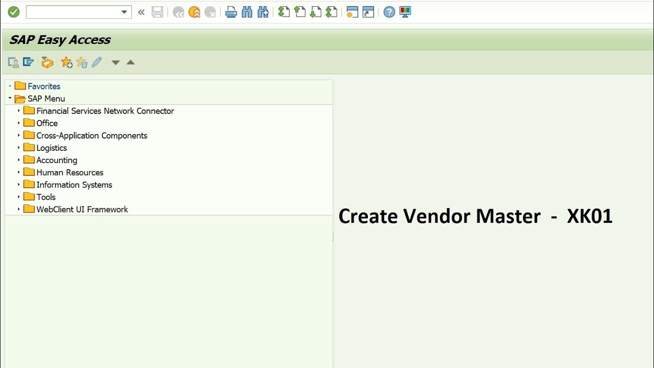 Как создать основные данные поставщика в SAP MM || VM 4