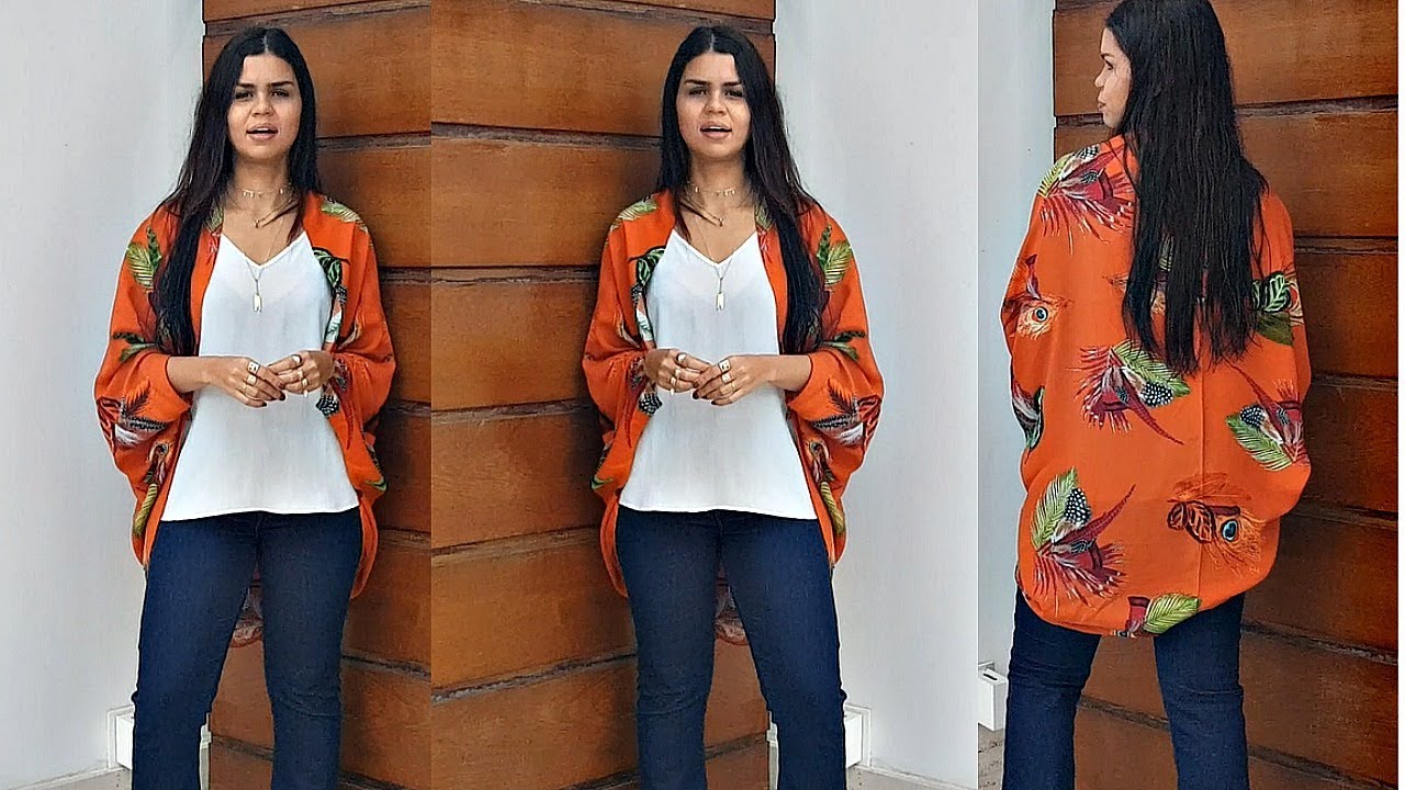 DIY KIMONO MAIS FÁCIL QUE JÁ FIZ