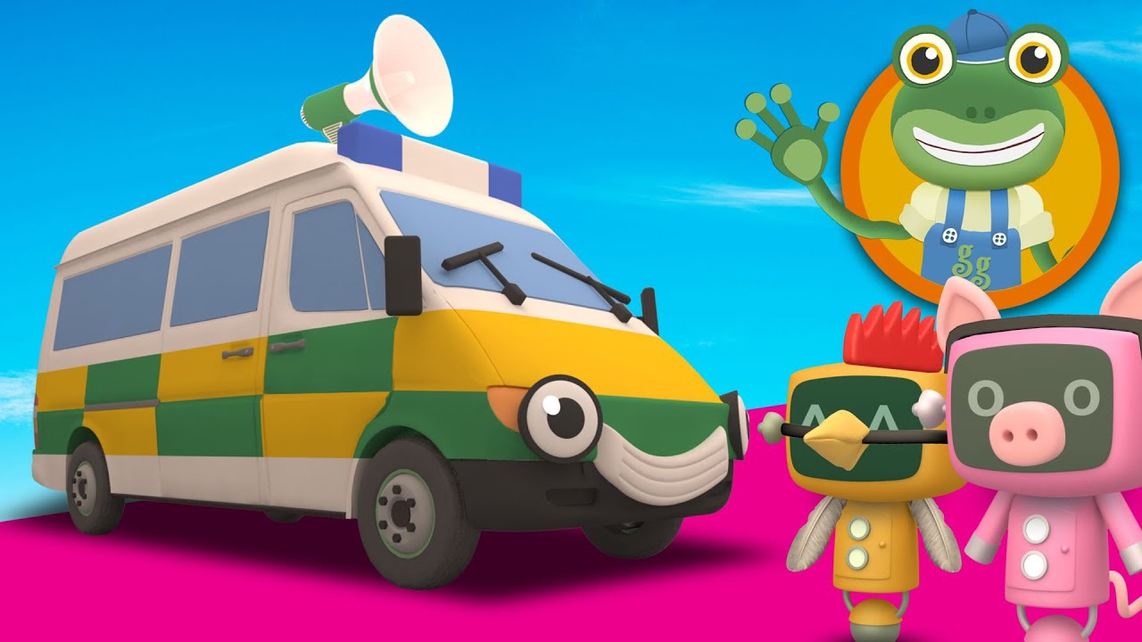 Amber The Ambulance Visits Gecko's Garage | Ambulance Videos for Children