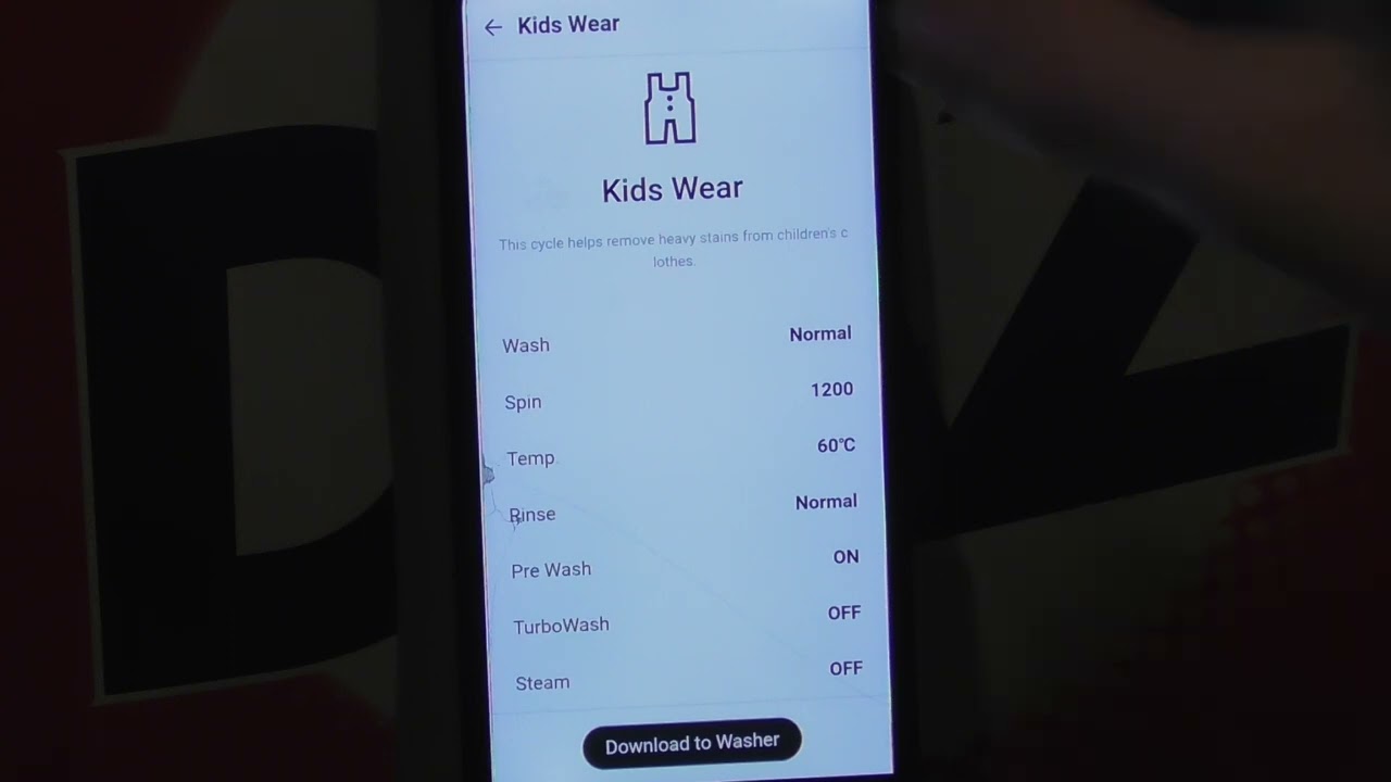 LG AiDD Steam Washer, All of the downloadable cycles on the LG App (Requested)