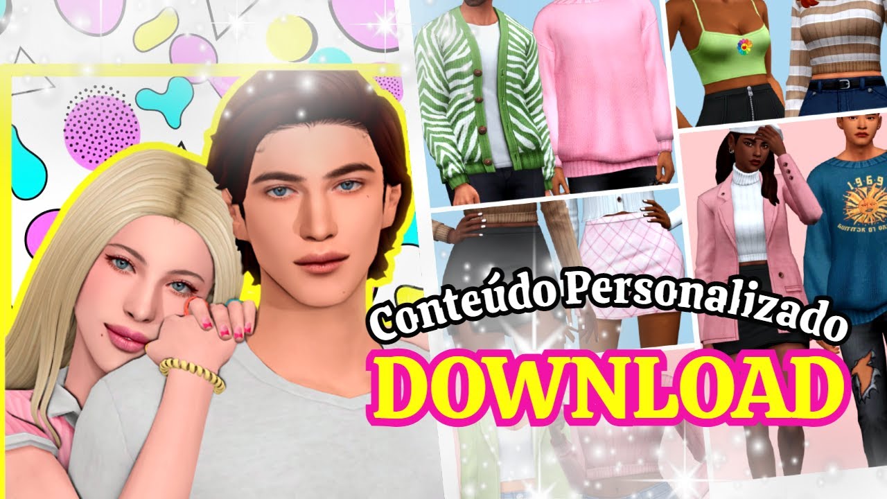 🚨​Mega Pack de Roupas Femininas e Masculinas🥰​💖​  || maxis match The sims 4|| CC folder (ATUALIZADO)