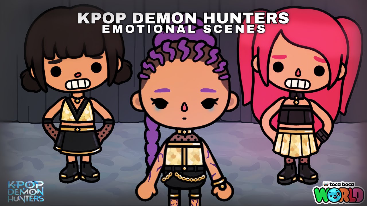 *COMPILATION* Kpop Demon Hunters emotional scenes! 🎬😢 | Toca Life World x Kpop Demon Hunters 🌎😈