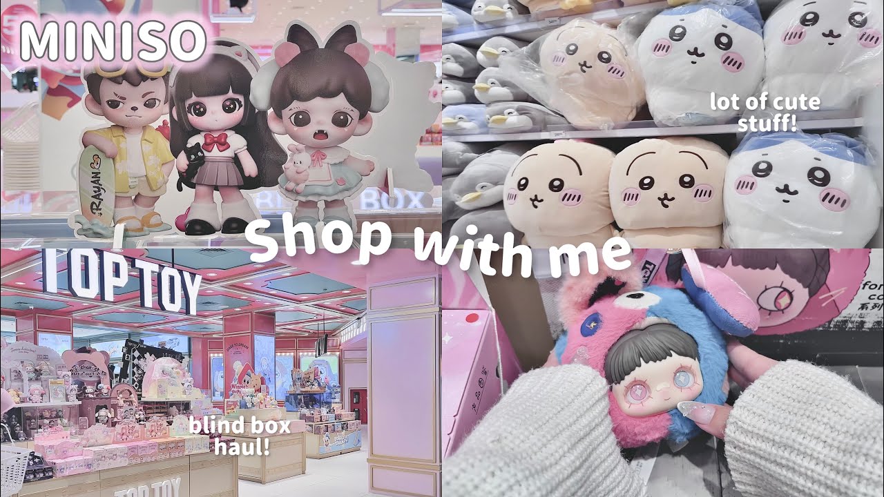 Cozy MINISO shop 🎀 asmr vibes ; cute finds & blind box haul