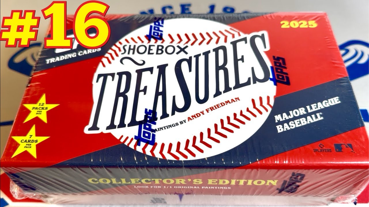 #16! Набор бейсбольных карточек Shoebox Treasures 2025 года! (Топ-25 2025 года)