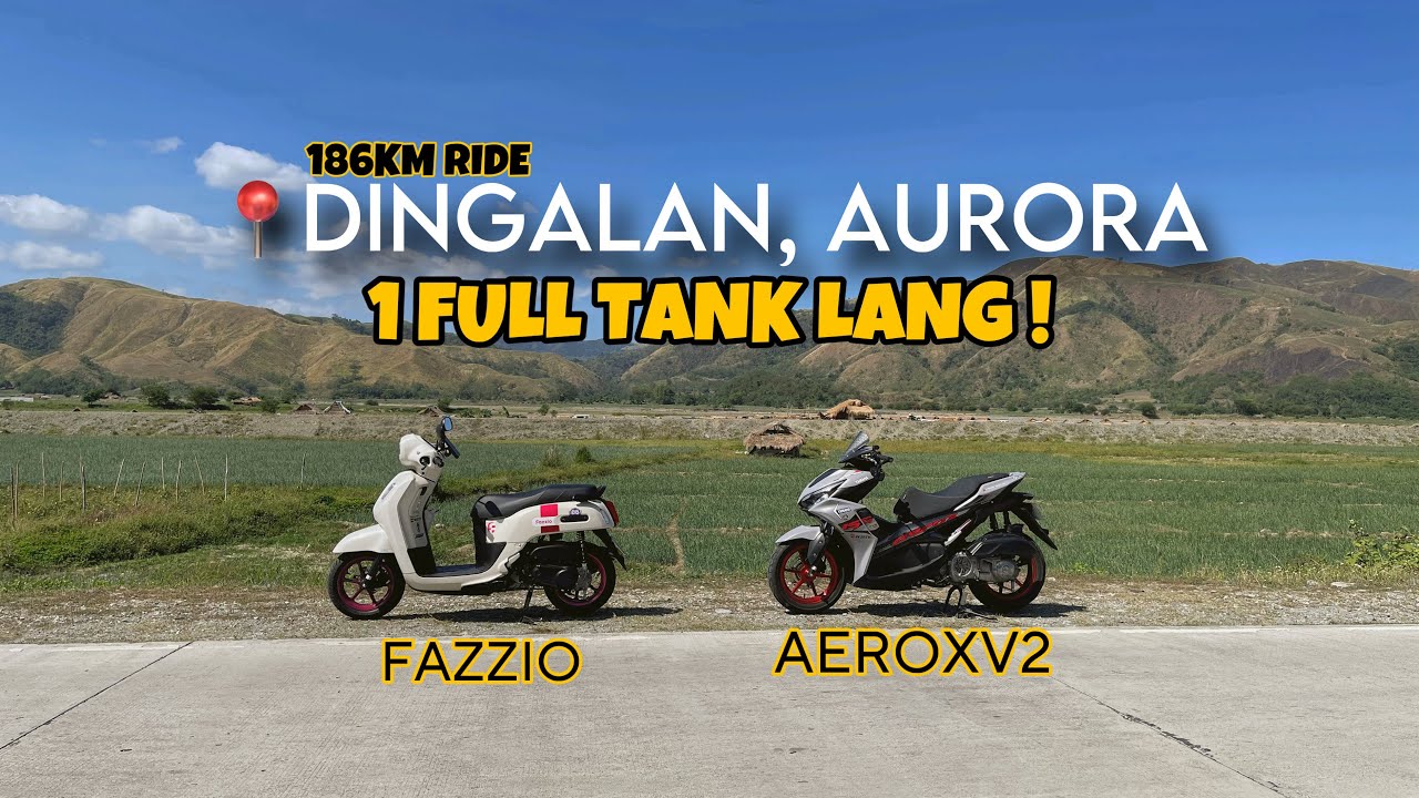 4 HOURS RIDE MANILA TO DINGALAN AURORA | Fazzio 125 | Aerox V2 155 | SCENIC VIEW OF DINGALAN