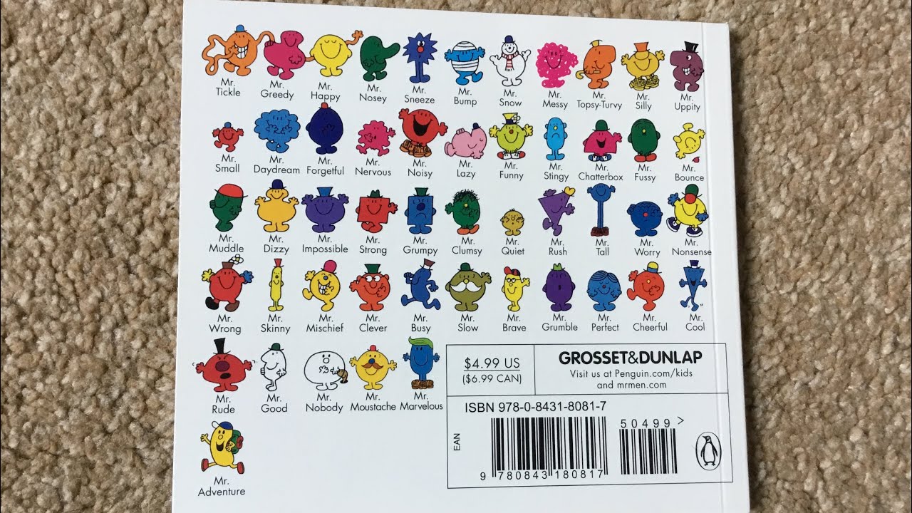 Mr. Men over the years! (reupload.)