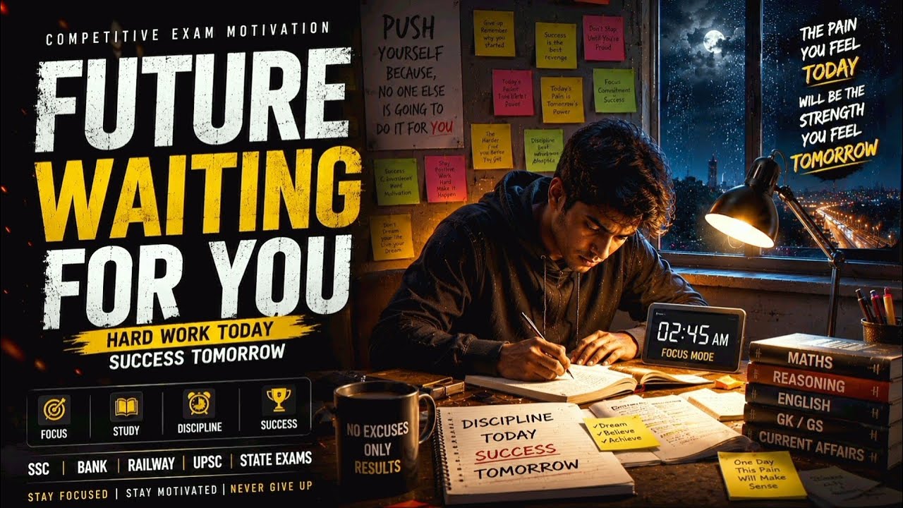 ONE EXAM CAN CHANGE YOUR LIFE 🔥 Competitive Exam Motivation | Deep Study Focus Hindi Rap