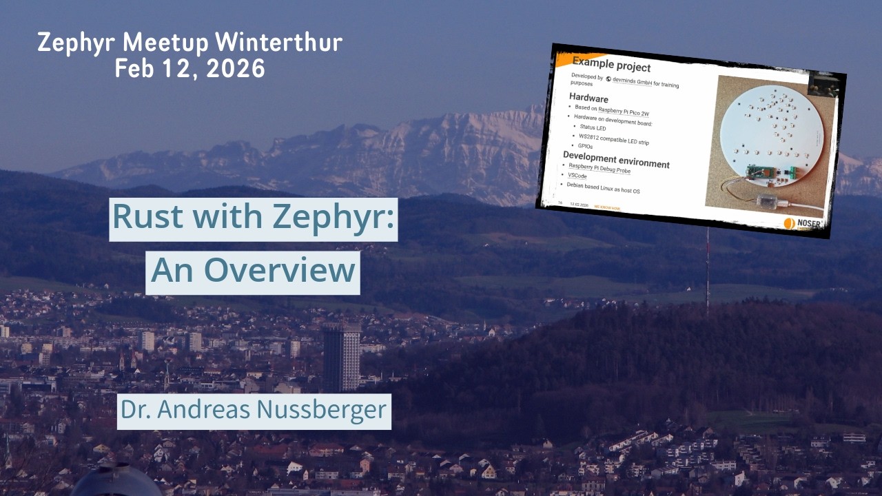 Rust with Zephyr: An Overview