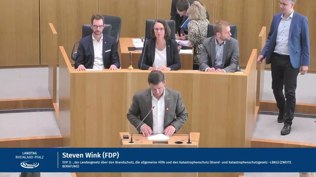 STEVEN WINK: Landesgesetz über den Brandschutz, die allgemeine Hilfe und den Katastrophenschutz