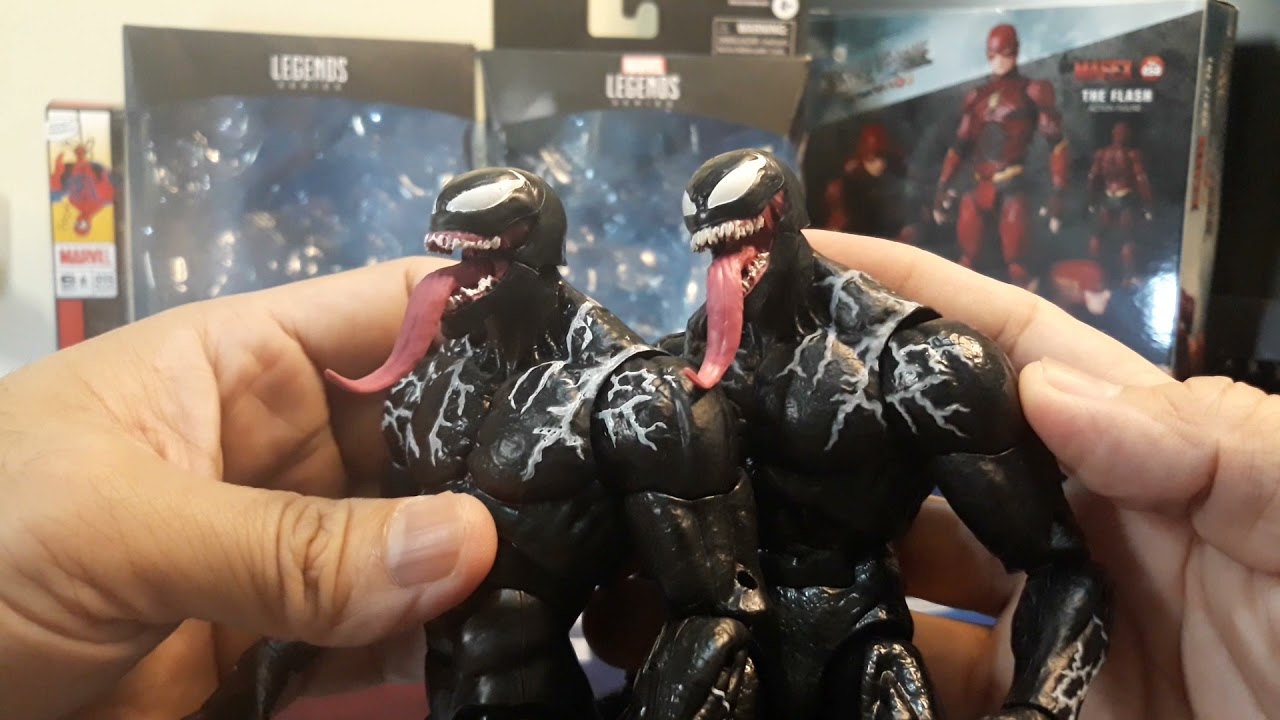 Marvel Legends Movie Venom Authentic vs KO Bootleg Comparison Review