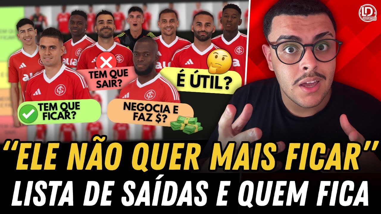 🔴 Inter FARÁ UMA GRANDE MUDANÇA NO ELENCO! Quem tem que SAIR? Quem tem que FICAR? Veja nossa ideia