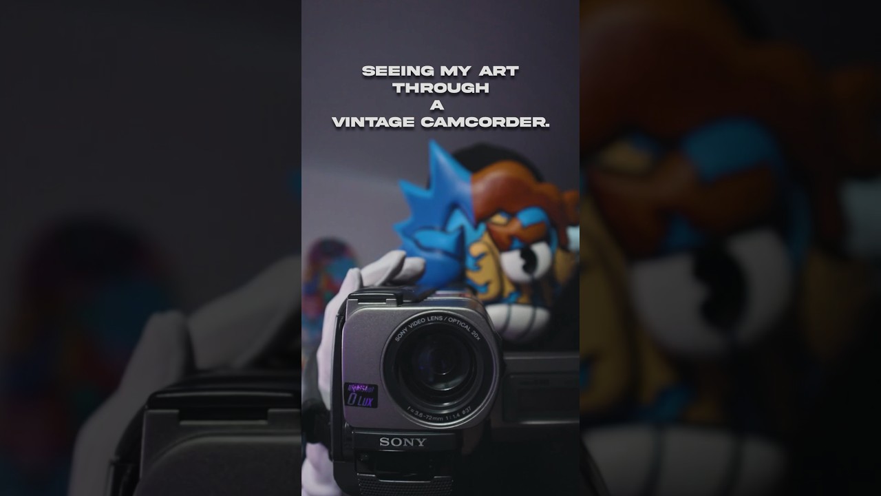 My Art documented on a camcorder📹✍️ #doodleartist #artistsofyoutube #filmmaker #cinematicediting