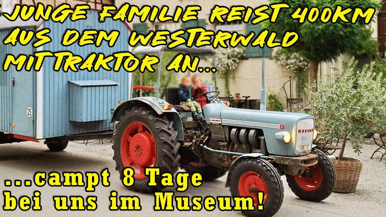Junge Familie reist 400km aus dem Westerwald mit Traktor an ! | Harzer Bikeschmiede