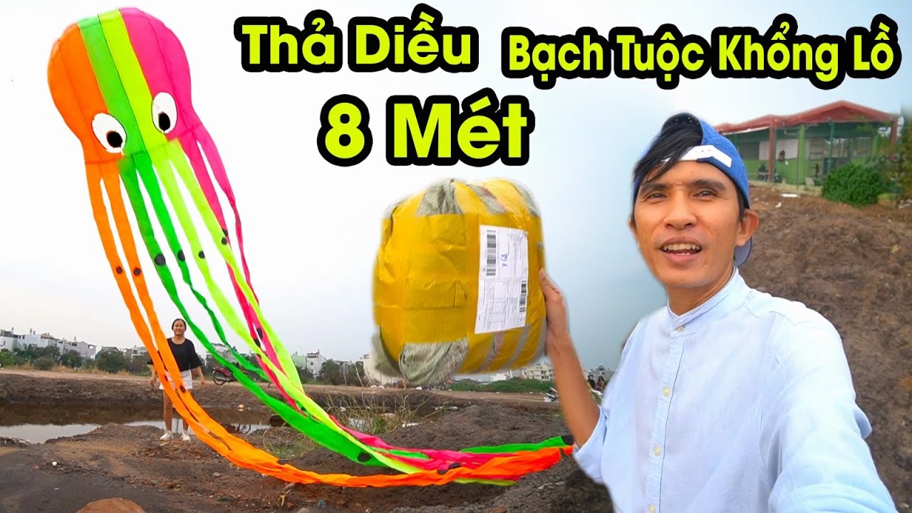 Thả Diều Bạch Tuộc Khổng Lồ 8M  Đẹp Nhất 2021 / Mua Diều Giá Rẻ