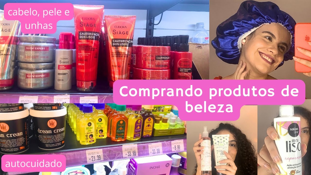 Comprando produtos de BELEZA | autocuidado ✨💖  - produtos de cabelo, skin care, beleza..