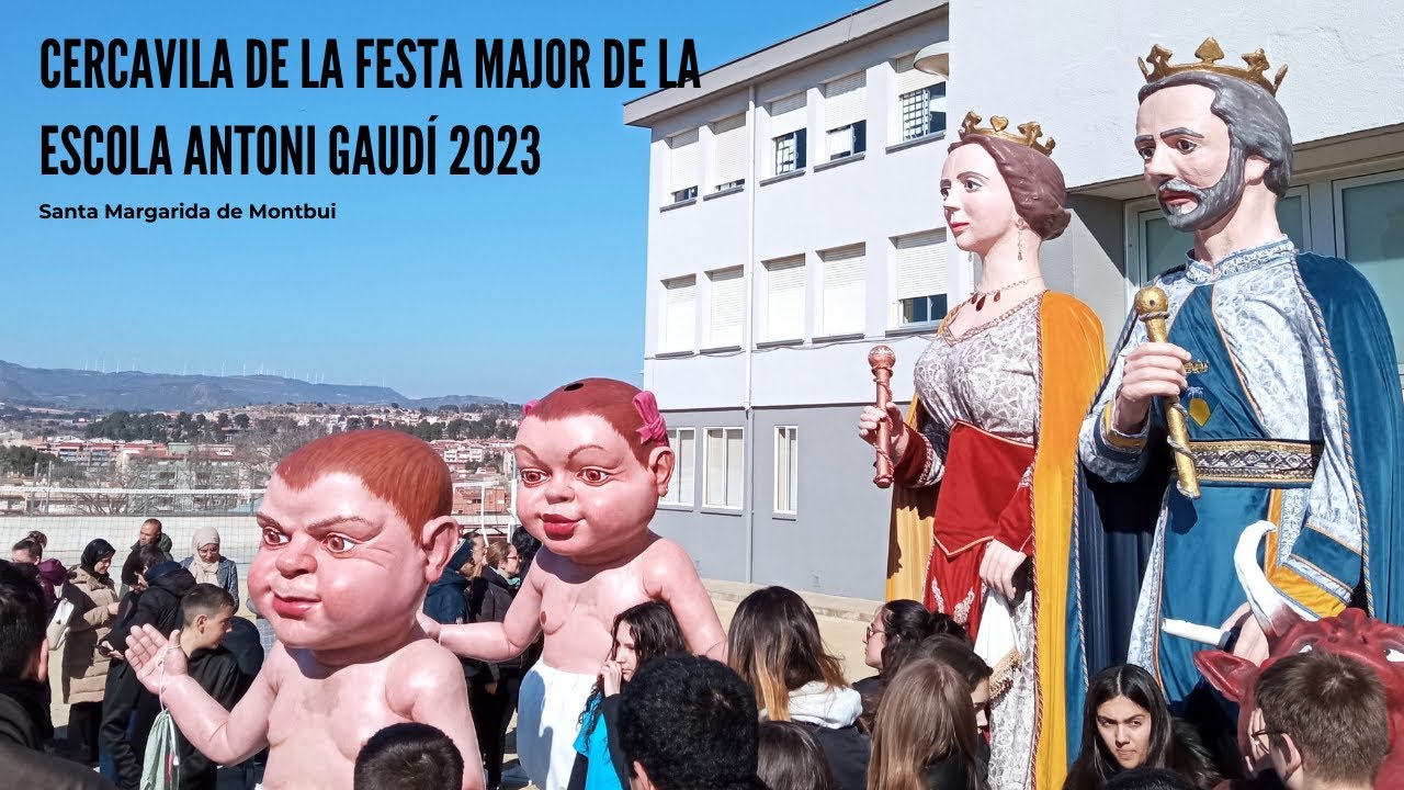 Cercavila de la Festa Major de la escola Antoni Gaudí de Santa Margarida de Montbui (3/3/2023)