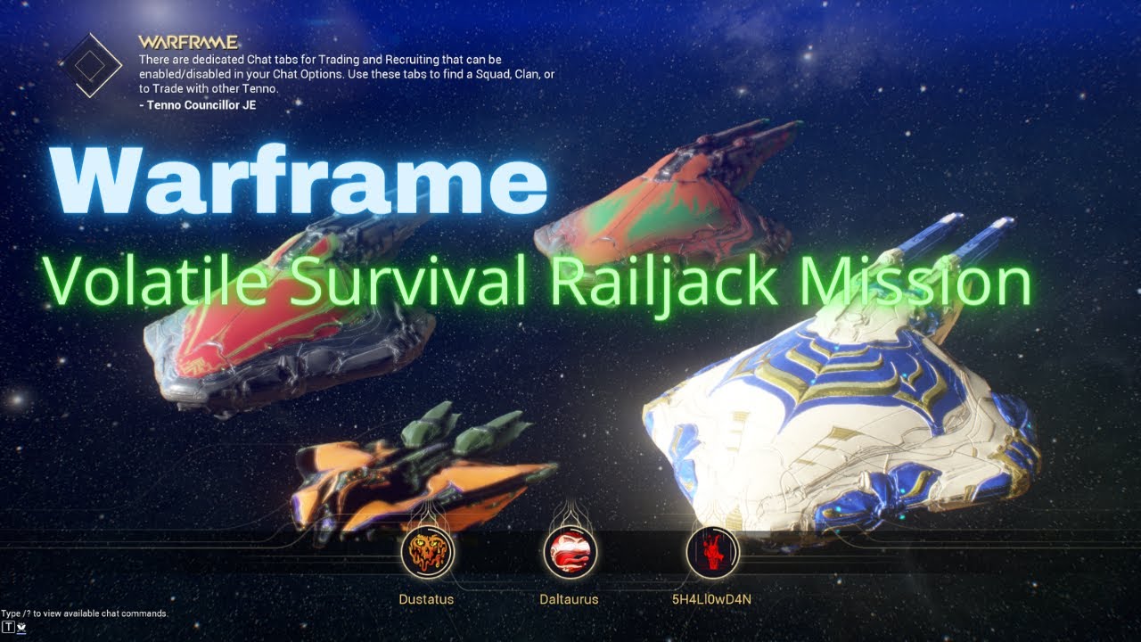 Railjack Volatile Survival Relic Mission