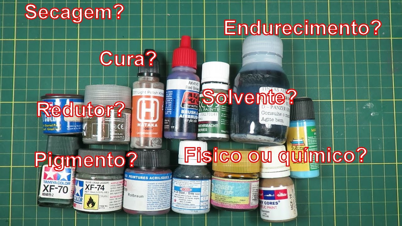 Tintas, o que tem no vidro e o que acontece quando se aplica [Tintas para o modelismo]