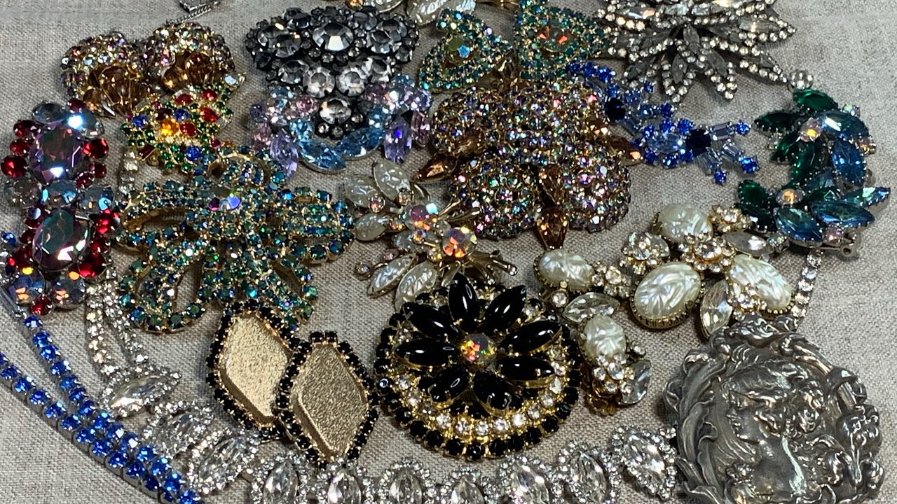 Antique Rhinestone Jewelry Unboxing - Designer Costume & Lagos 18k Caviar 😍