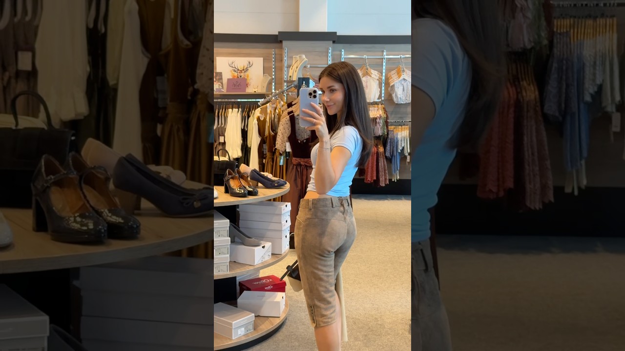 Meine Custom Damen Lederhose🥰🥨 #shortvideo #shorts #lederhosen #tracht #oktoberfest