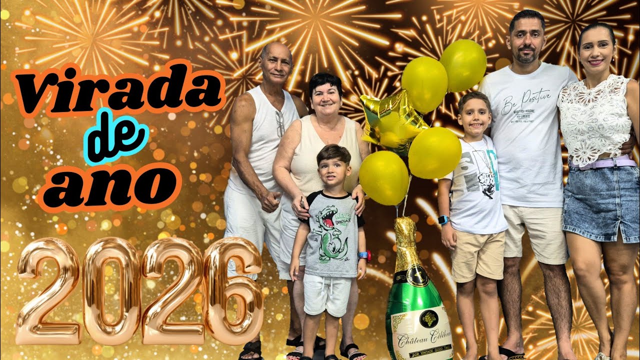 Nosso Ano Novo 2026: Léo e Nico abriram o cofre e teve muitos fogos!