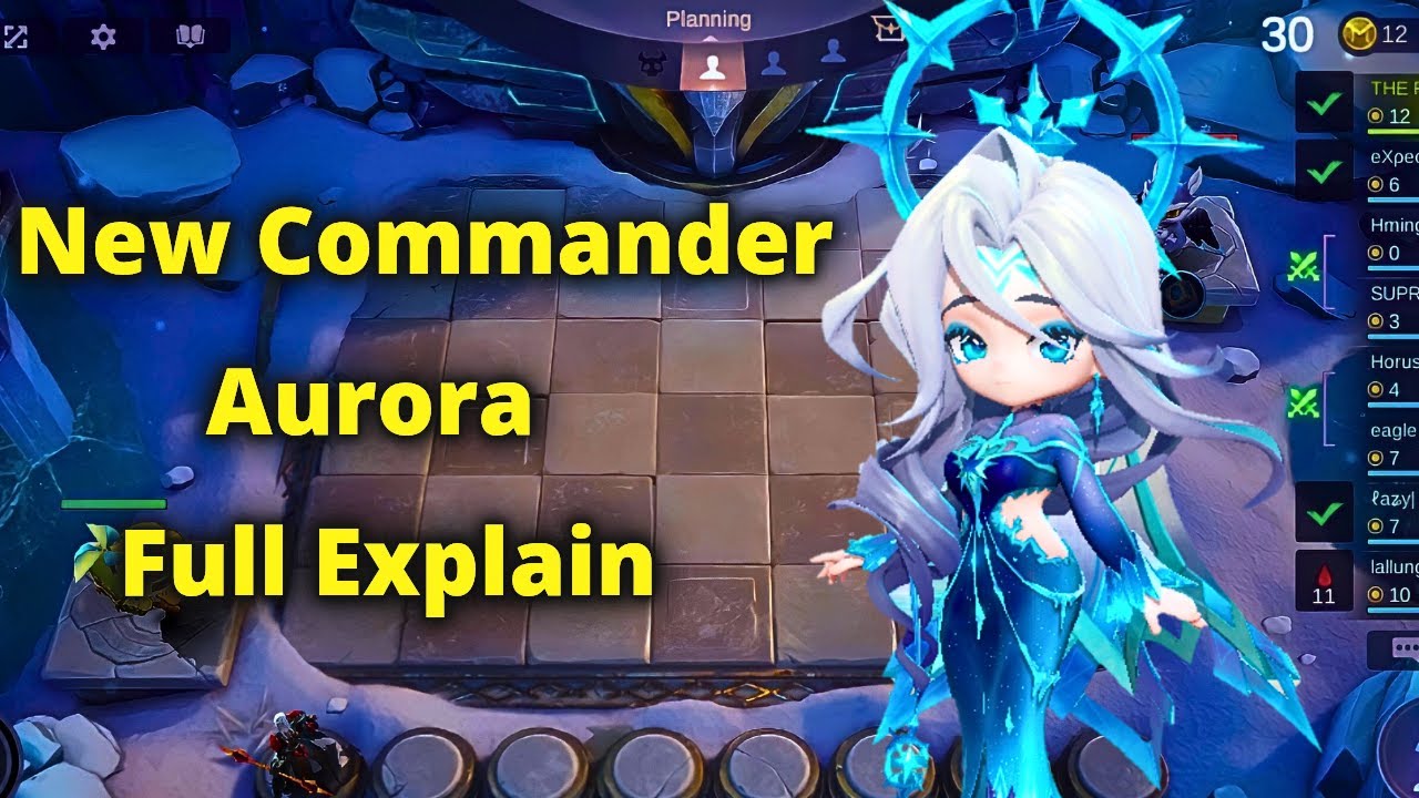 NEW COMMANDER AURORA FULL DETAILS EXPLAIN TUTORIAL | MLBB MAGIC CHESS GO GO COMMANDER AURORA GUIDE