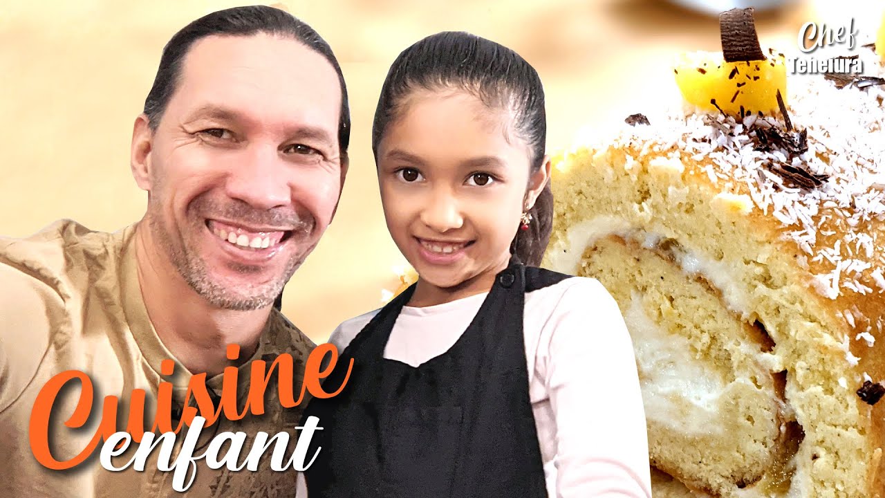 CUISINE ENFANT - Roulé à l'ananas caramélisé - Teheiura