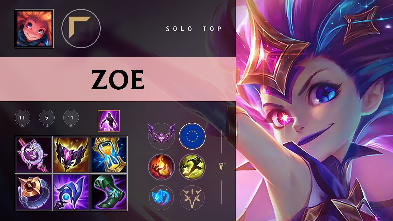 Zoe Top vs Malphite - EUW Master Patch 26.10