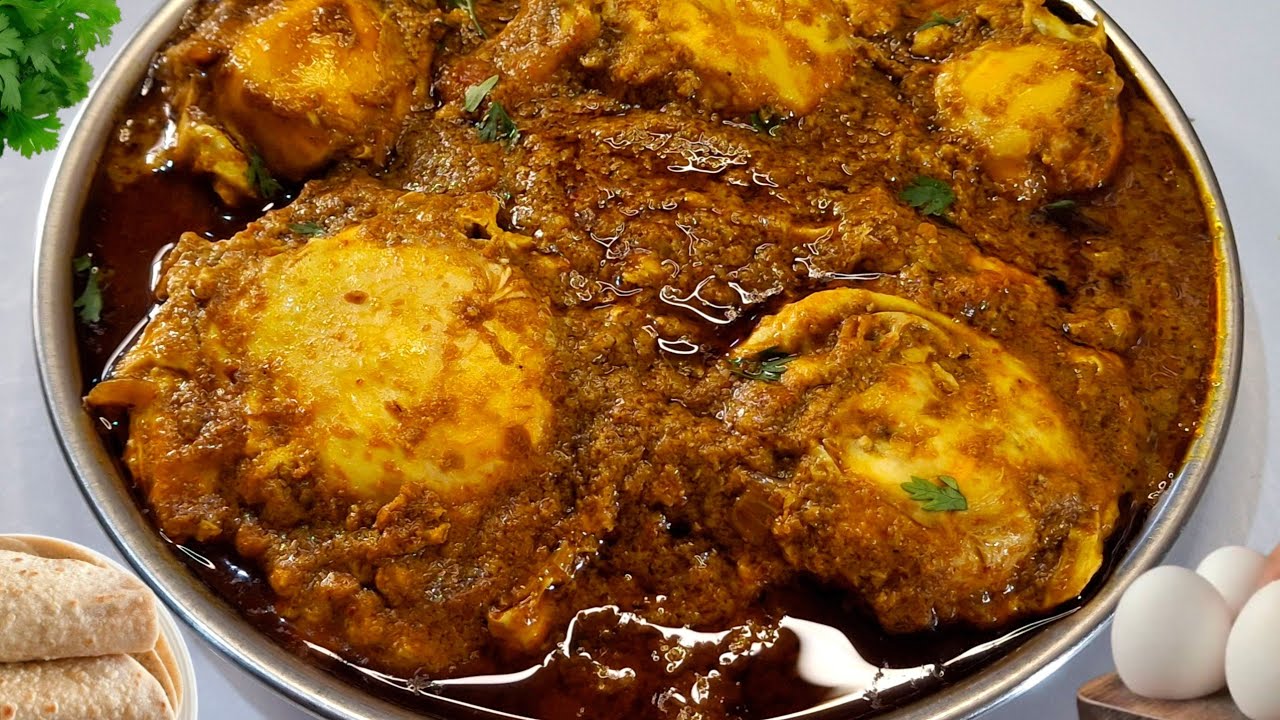 हिरव्या वाटणातील चमचमीत अंडा मसाला | anda masala recipe | anda curry .