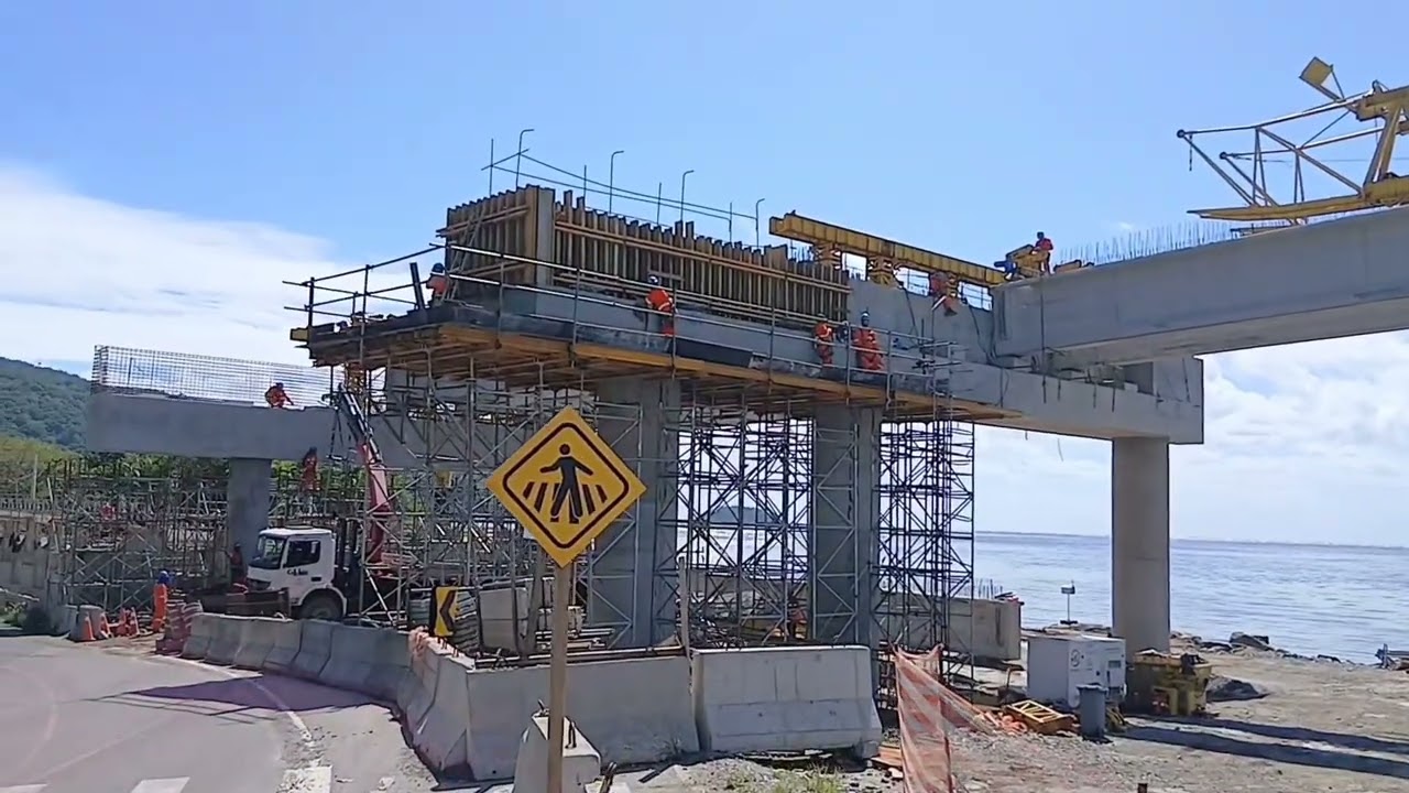 Hoje 22/01/2026 QUINTA FEIRA PONTE GUARATUBA EM CONSTRUÇÃO 