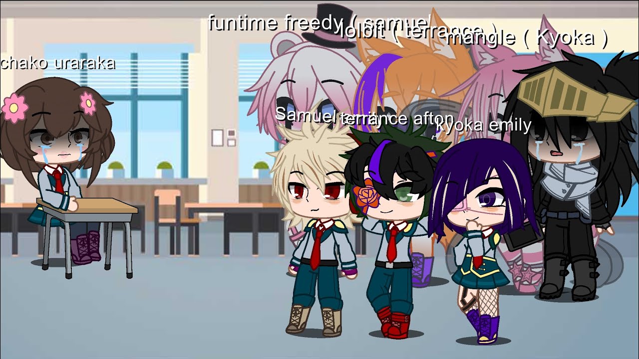 Afton family / izuku afton / Bakugou emily / Kyoka emily ￼ sí/ not canon