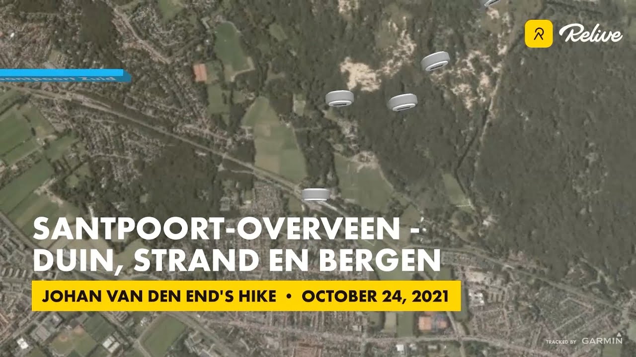 Santpoort-Overveen -  Duin, strand en bergen wandeling