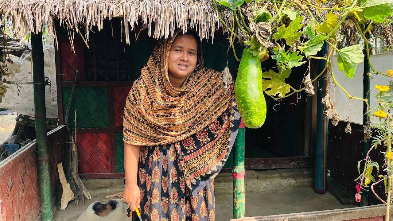 গাছের শেষ লাউ কেটে রান্না করলাম / simple village life 24 / cooking / bengali vlog / village life / 