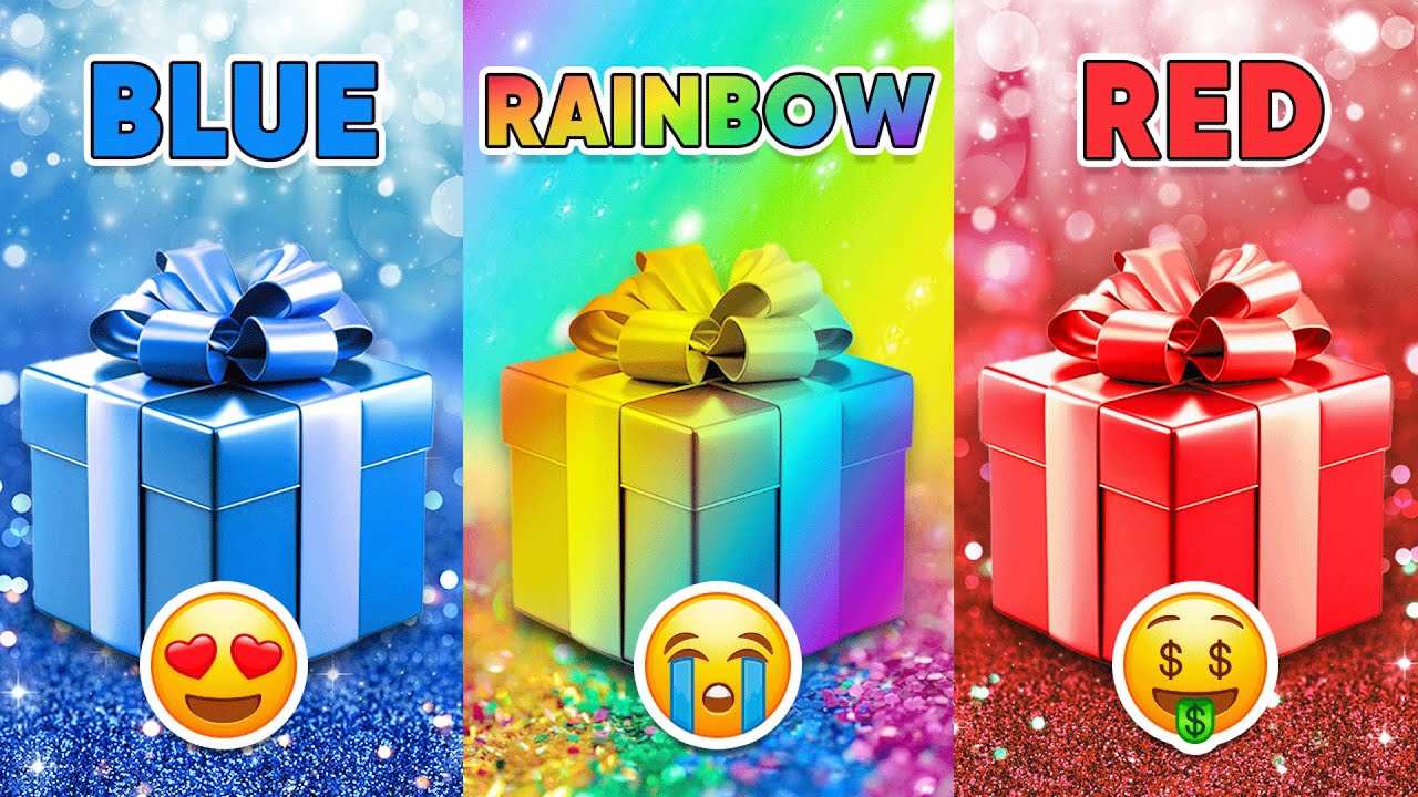 Выбери свой подарок! 🎁 Синий, радужный или красный 💗🖤⭐️ Насколько тебе повезло? 😱 Quiz Forest