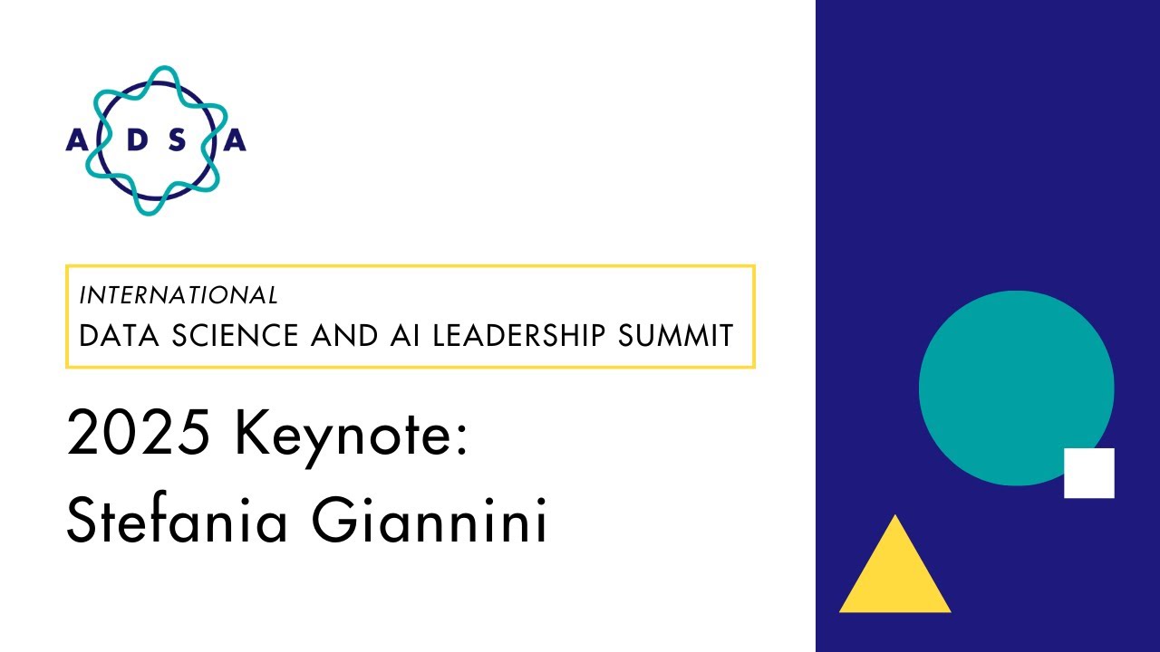 2025 International Data Science & AI Leadership Summit: Stefania Giannini Keynote