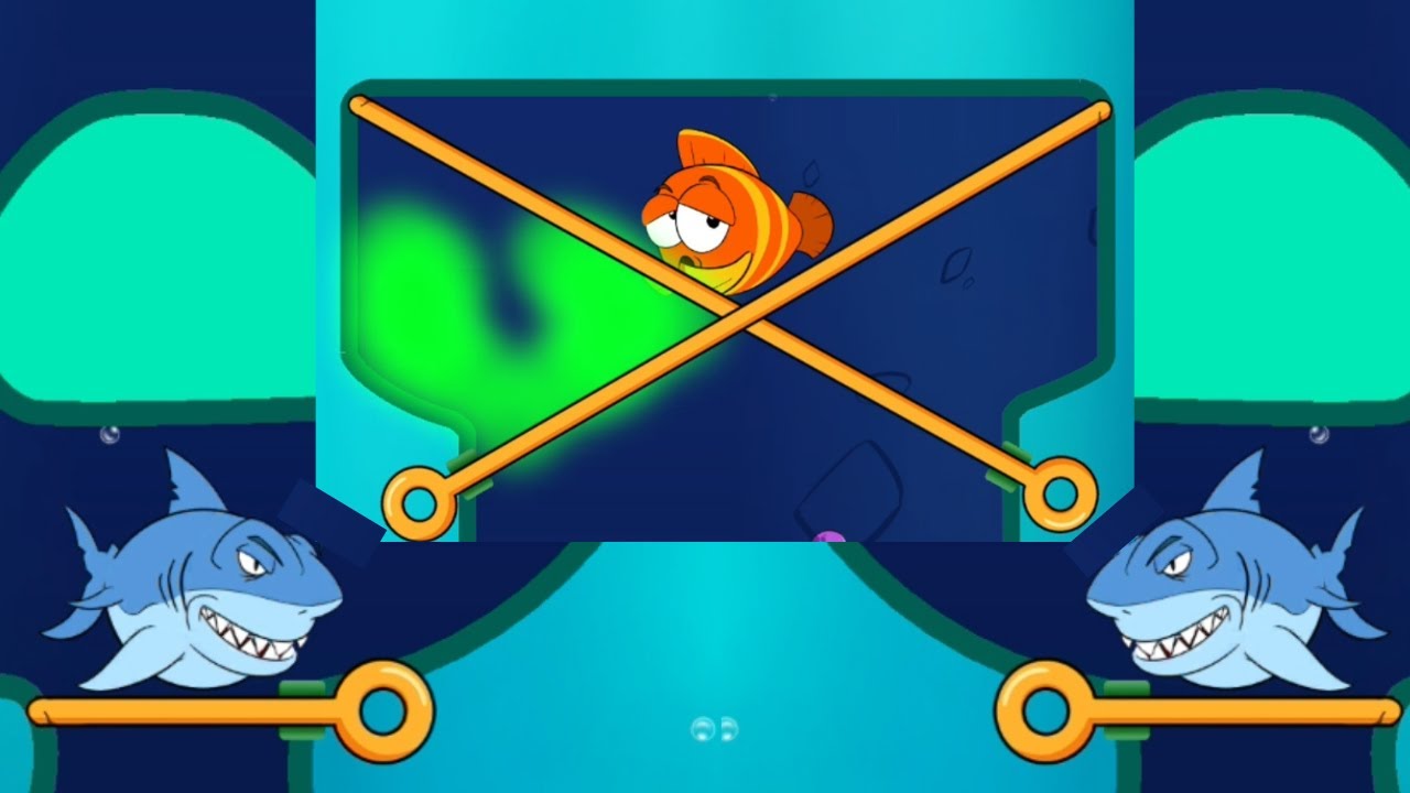 Save the fish / pull the pin level save fish game pull the pin android game / mobile game