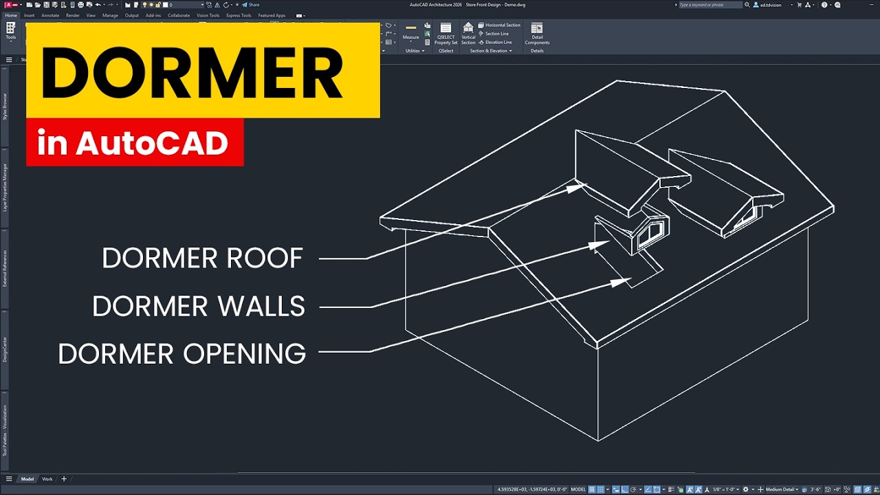 Dormer in AutoCAD Architectural (NEW)