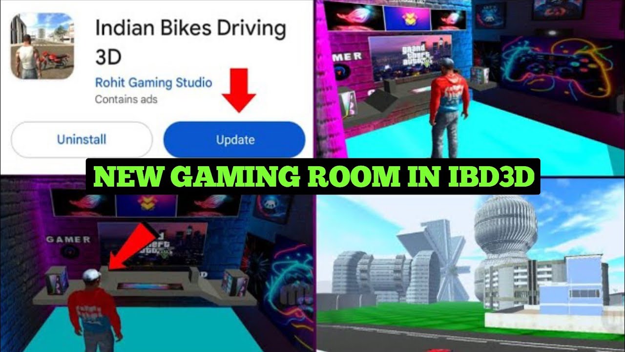 🔥 Secret Gaming Room Add করার উপায় | How to Add Secret Gaming Room in Indian Bikes Driving 3D 