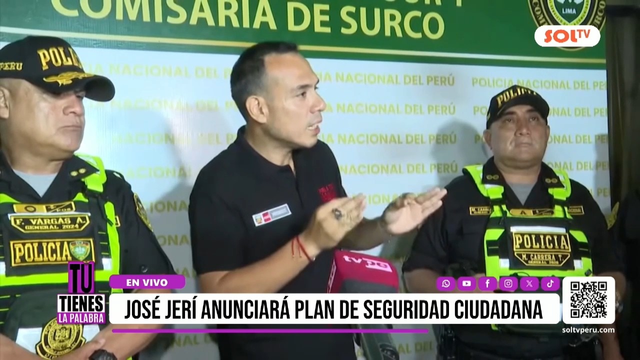 Nacional: José Jerí anunciará plan de seguridad ciudadana