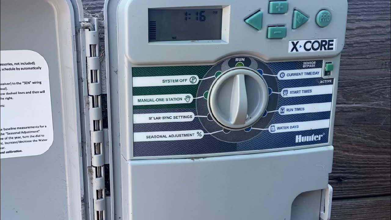 Como programar RELOJ AUTOMATICO(TIMER) para REGAR el JARDIN (IRRIGACION) marca HUNTER