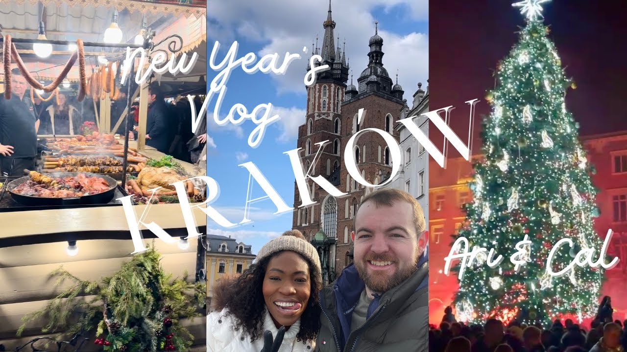 New Years in Krakow| Christmas Markets| Trying Out Street Food, Restaurants, & Bars