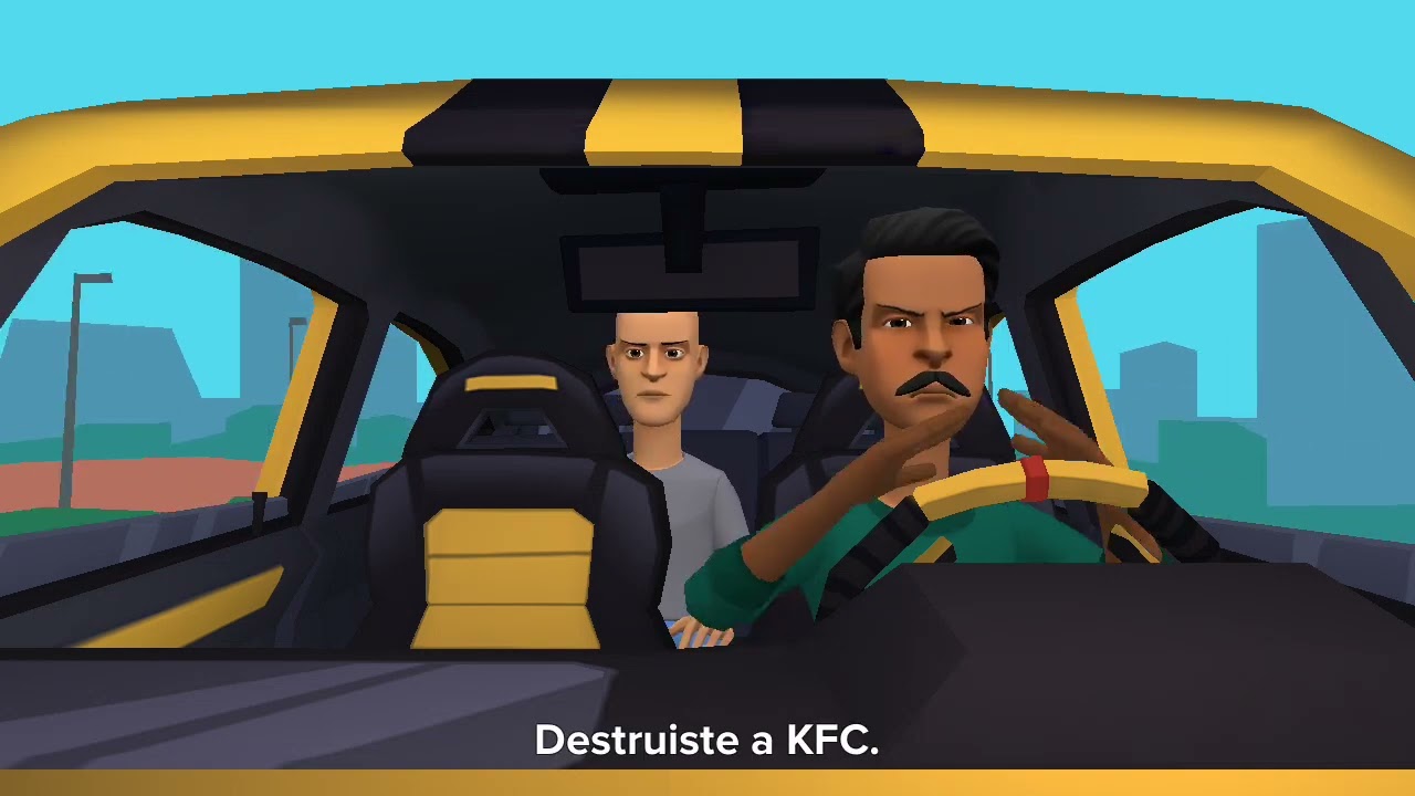 Caillou Clásico destruye KFC/castigado/enviado a Estados Unidos